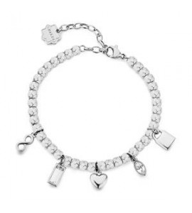 Bracciale Donna Gioielli Brosway Chakra in acciaio cuore bhkb249