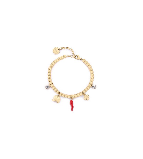 Bracciale Donna Gioielli Brosway Chakra in acciaio dorato cornetto bhkb246