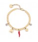 Bracciale Donna Gioielli Brosway Chakra in acciaio dorato cornetto bhkb246
