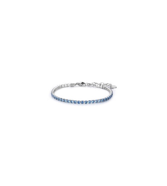 Bracciale Gioielli Brosway Desideri in acciaio con zirconi azzurro bei107