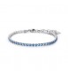 Bracciale Gioielli Brosway Desideri in acciaio con zirconi azzurro bei107