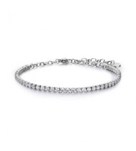 Bracciale Gioielli Brosway Desideri in acciaio con zirconi bianchi bei099