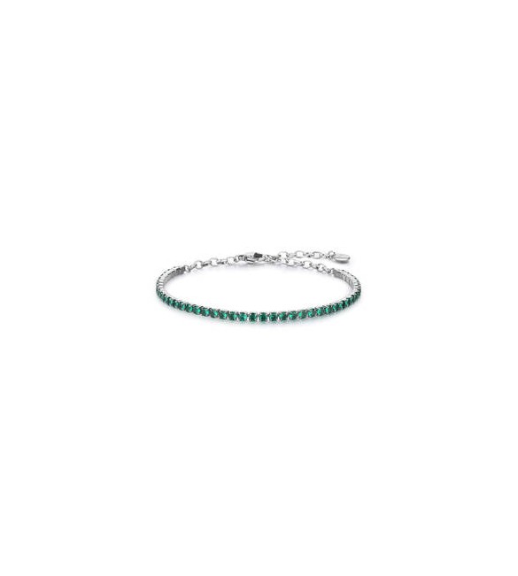 Bracciale Gioielli Brosway Desideri in acciaio con zirconi verdi bei101