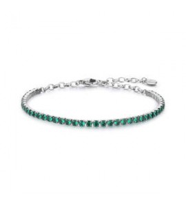 Bracciale Gioielli Brosway Desideri in acciaio con zirconi verdi bei101
