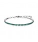 Bracciale Gioielli Brosway Desideri in acciaio con zirconi verdi bei101