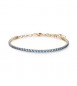 Bracciale Gioielli Brosway Desideri in acciaio dorato con zirconi azzurro bei108