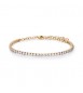 Bracciale Gioielli Brosway Desideri in acciaio dorato con zirconi bianchi bei100