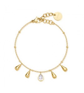 Bracciale Gioielli Brosway Perfect in acciaio dorato con gocce bpc20