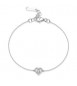 Bracciale Gioielli Fancy by Brosway in argento zircone bianco a forma di cuore FIW139