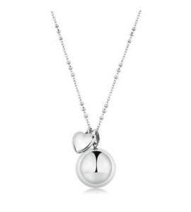 Collana Gioielli Brosway Chakra in acciaio con Chiama Angeli e cuore bhkn156