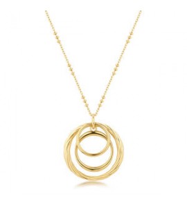 Collana Lunga Donna Gioielli Brosway Amy in acciaio dorato con pendente bay07