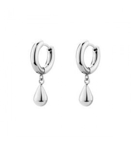 Orecchini cerchio Gioielli Brosway Perfect in acciaio con pendente bpc44