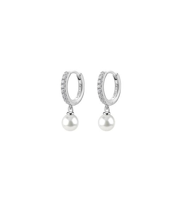 Orecchini Cerchio Gioielli Fancy by Brosway in argento perla FIW144