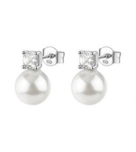 Orecchini Gioielli Fancy by Brosway in argento zircone e perla FIW145