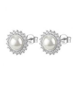 Orecchini Kate Gioielli Fancy by Brosway in argento zircone e perla FIW146