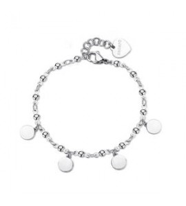 Bracciale Donna Gioielli Sagapò Elysium in acciaio con cerchi sum13