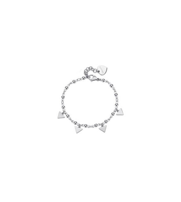 Bracciale Donna Gioielli Sagapò Elysium in acciaio con triangoli sum15