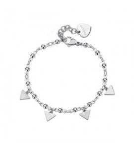 Bracciale Donna Gioielli Sagapò Elysium in acciaio con triangoli sum15