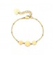 Bracciale Donna Gioielli Sagapò Elysium in acciaio dorato con cerchi sum12