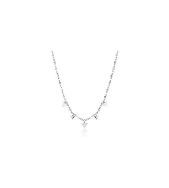 Collana Donna Gioielli Sagapò Elysium in acciaio con triangoli sum03