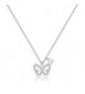 Collana Donna Gioielli Sagapò Twinkle in acciaio con farfalla e cristalli SWN09