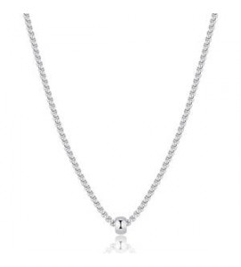 Collana Uomo Gioielli Sagapò Rogue in acciaio catena e sfera SRG01