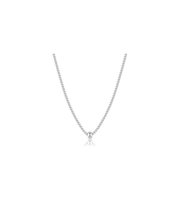 Collana Uomo Gioielli Sagapò Rogue in acciaio catena e sfera SRG01