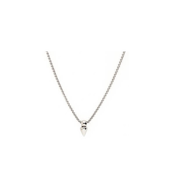 Collana Uomo Gioielli Sagapò Rogue in acciaio catena e spuntone SRG02