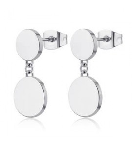 Orecchini Gioielli Sagapò Elysium in acciaio con cerchi sum21