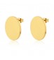 Orecchini Gioielli Sagapò Elysium in acciaio dorato a bottone sum26