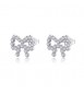Orecchini Gioielli Sagapò Twinkle in acciaio con fiocco e cristalli SWN23