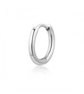 Orecchino Cerchio Singolo Gioielli Sagapò Rogue in acciaio SRG28
