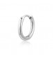 Orecchino Cerchio Singolo Gioielli Sagapò Rogue in acciaio SRG28