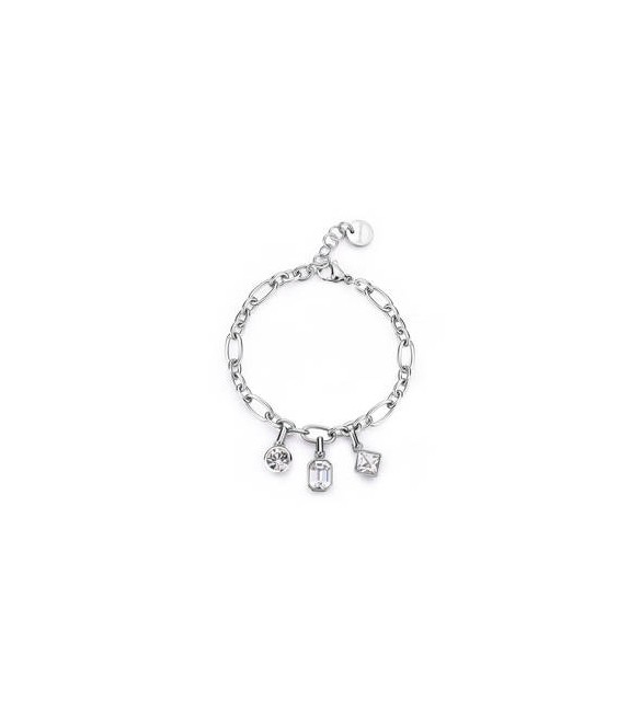 Bracciale Gioielli Brosway Symphonia in acciaio e cristalli bianchi bym191