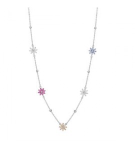 Collana Donna Gioielli Rosato Gaia in argento e fiori colorati RZGA65