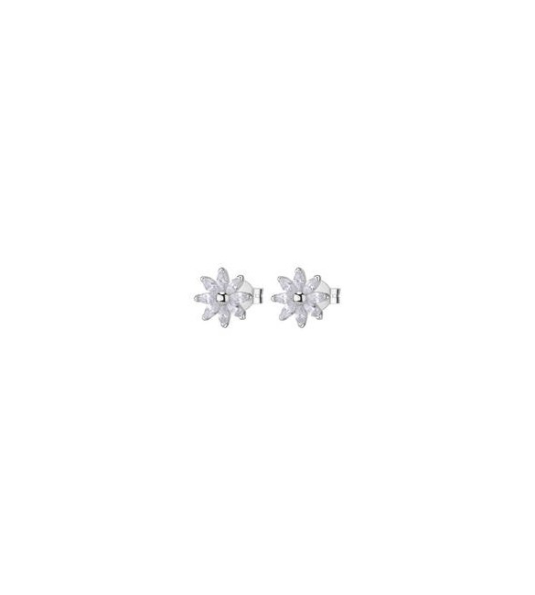 Orecchini Donna Gioielli Rosato Gaia in argento a fiore bianco RZGA72