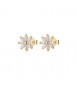 Orecchini Donna Gioielli Rosato Gaia in argento dorato a fiore bianco RZGA74