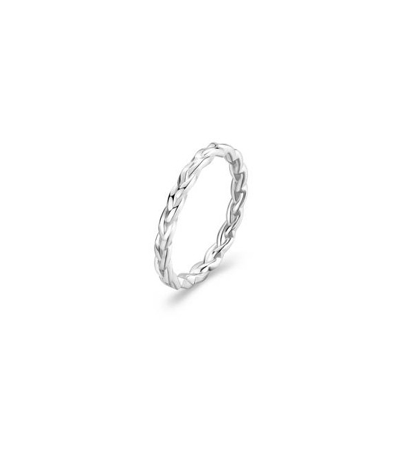 Anello Unisex Fedina Gioielli Sagapò For Love in acciaio intreccio misura 18 sfv47e