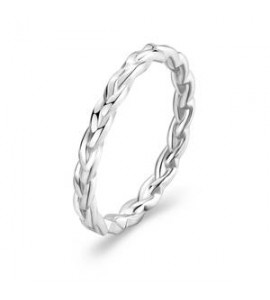 Anello Unisex Fedina Gioielli Sagapò For Love in acciaio intreccio misura 18 sfv47e