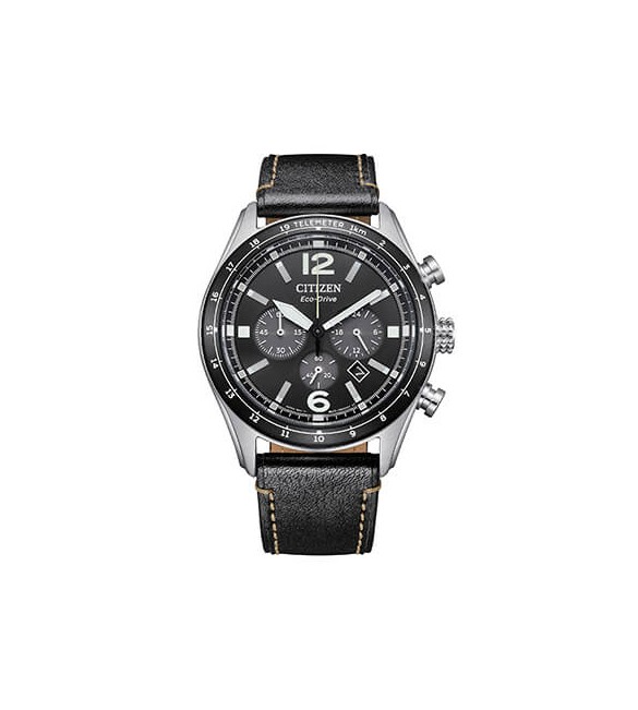 Orologio Cronografo Uomo Citizen Eco Drive Aviator nero ca4654-04e