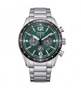 Orologio Cronografo Uomo Citizen Eco Drive Aviator verde ca4654-55x