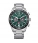 Orologio Cronografo Uomo Citizen Eco Drive Aviator verde ca4654-55x