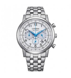 Orologio Cronografo Uomo Citizen Eco Drive bianco ca4630-53a