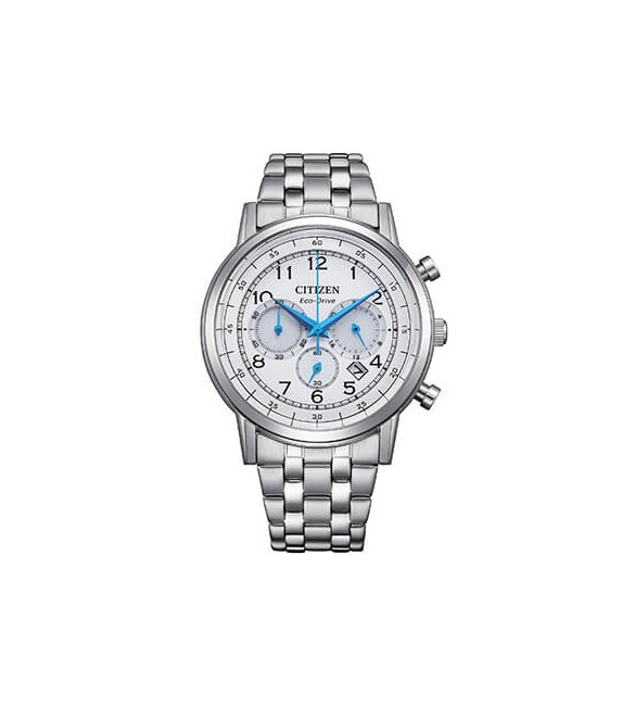 Orologio Cronografo Uomo Citizen Eco Drive bianco ca4630-53a