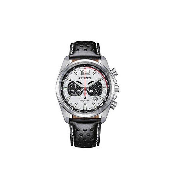 Orologio Cronografo Uomo Citizen Eco Drive Racing bianco ca4640-09a