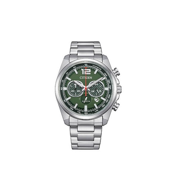 Orologio Cronografo Uomo Citizen Eco Drive Racing verde ca4640-50x