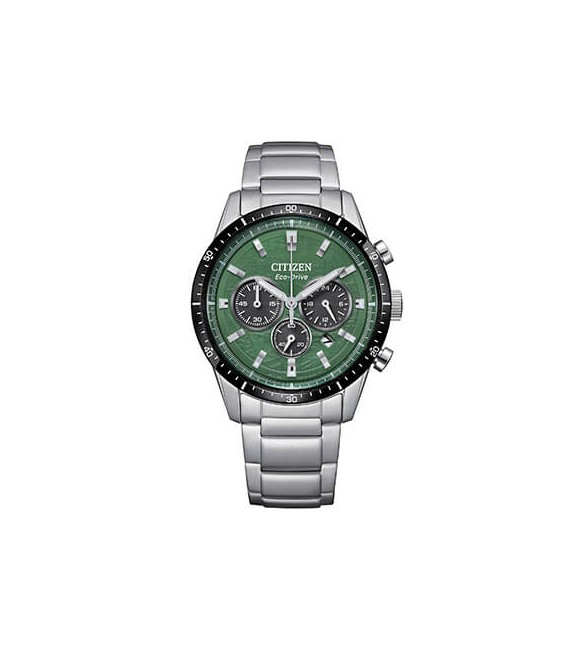 Orologio Cronografo Uomo Citizen Eco Drive t9 verde ca4624-56x