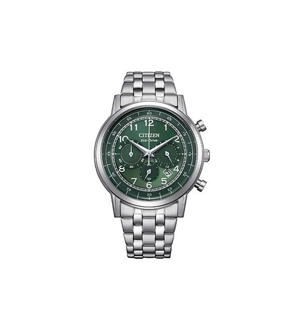 Orologio Cronografo Uomo Citizen Eco Drive verde ca4630-53x
