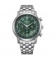 Orologio Cronografo Uomo Citizen Eco Drive verde ca4630-53x