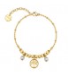 Bracciale Donna Gioielli Brosway Chakra in acciaio dorato albero della vita BHKB270